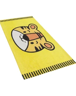 Tappeto per bambini RANCHI Giallo 60 x 90 cm Cotone