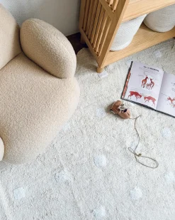 Tappeto per bambini SAREKI Beige 140 x 200 cm Cotone