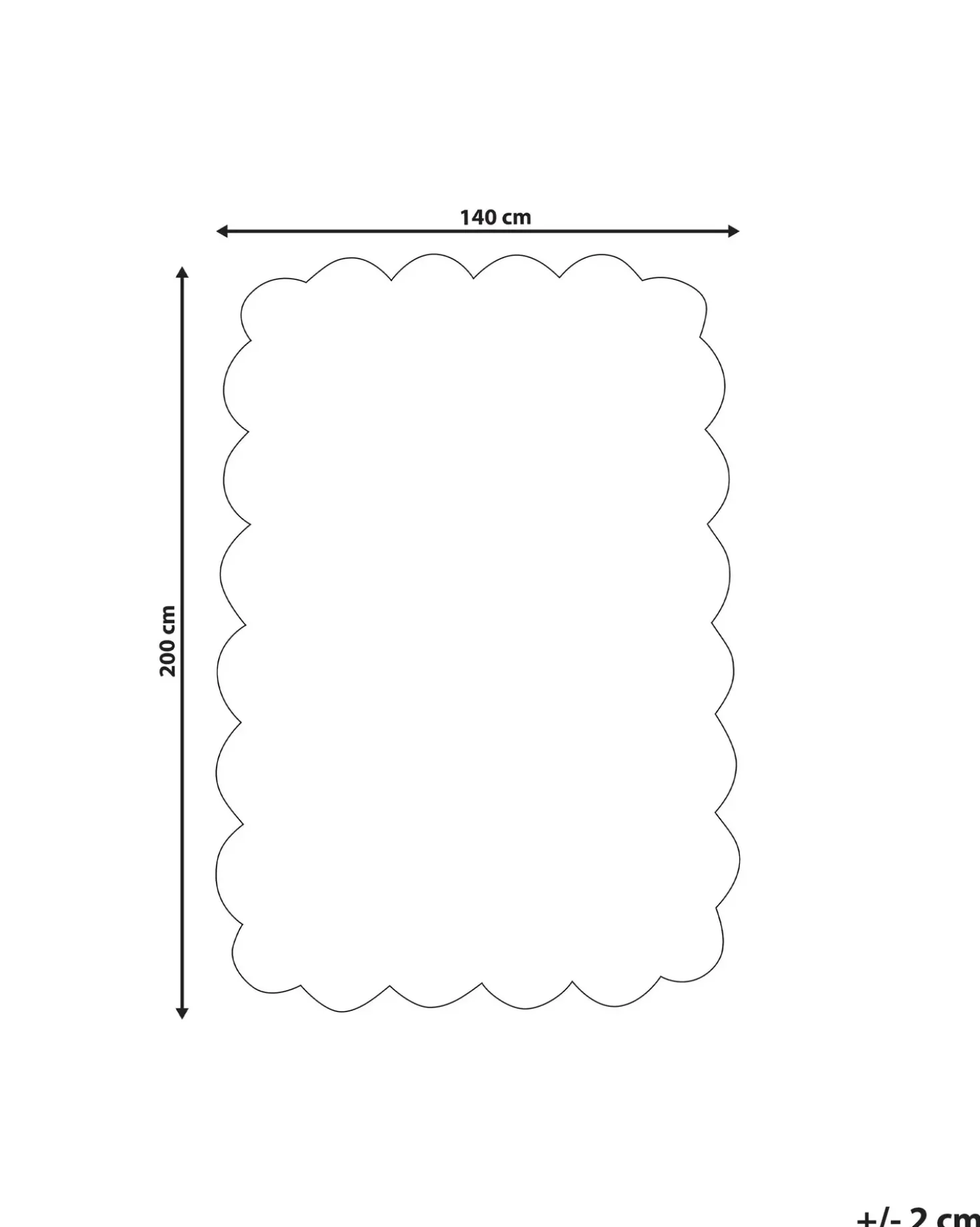 Tappeto per bambini SAREKI Beige 140 x 200 cm Cotone