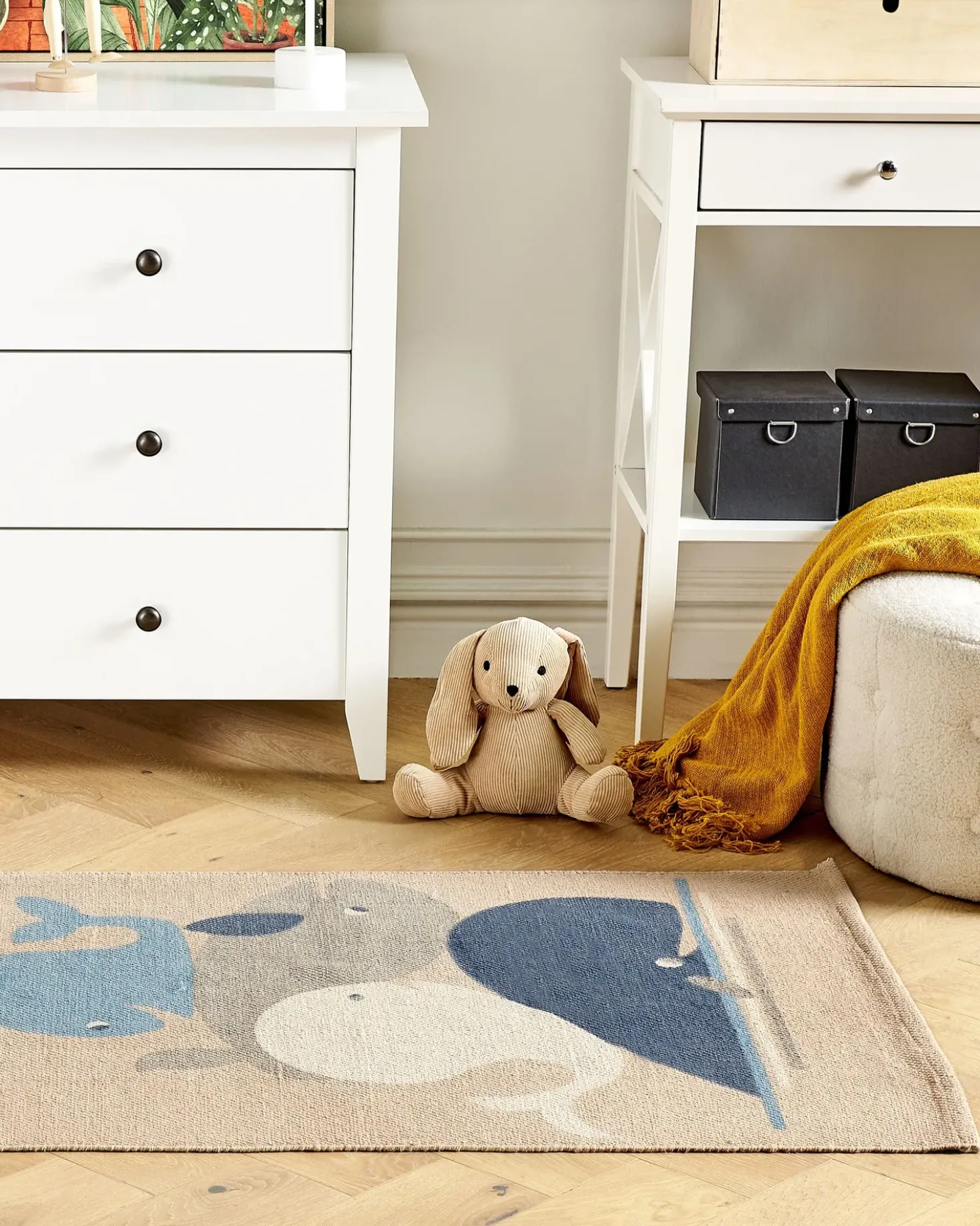 Tappeto per bambini SEAI Beige 80 x 150 cm Cotone