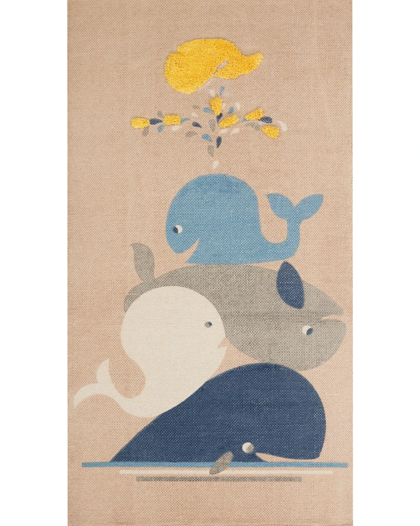 Tappeto per bambini SEAI Beige 80 x 150 cm Cotone