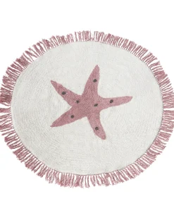 Tappeto per bambini STARS Bianco sporco ø 120 cm Cotone
