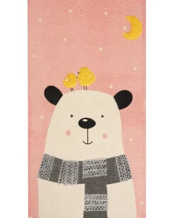 Tappeto per bambini TAPAK Rosa 80 x 150 cm Cotone
