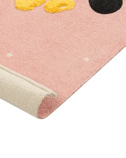 Tappeto per bambini TAPAK Rosa 80 x 150 cm Cotone