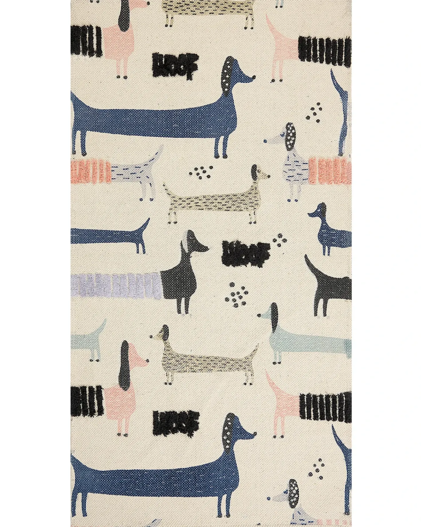 Tappeto per bambini TEMIAJ Multicolore 80 x 150 cm Cotone