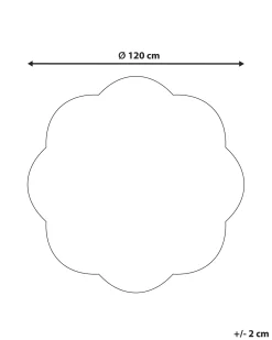 Tappeto per bambini THUMBELINA Bianco sporco ø 120 cm Lana