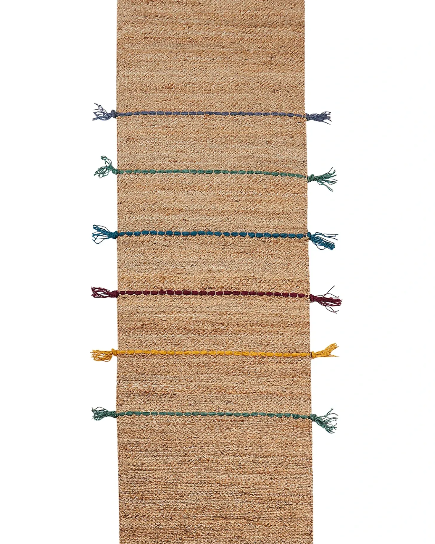 Tappeto per bambini UZUNTA Beige 70 x 200 cm Iuta