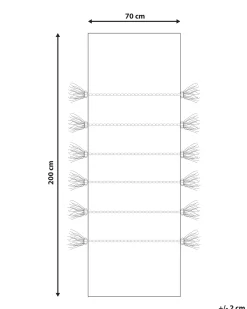 Tappeto per bambini UZUNTA Beige 70 x 200 cm Iuta