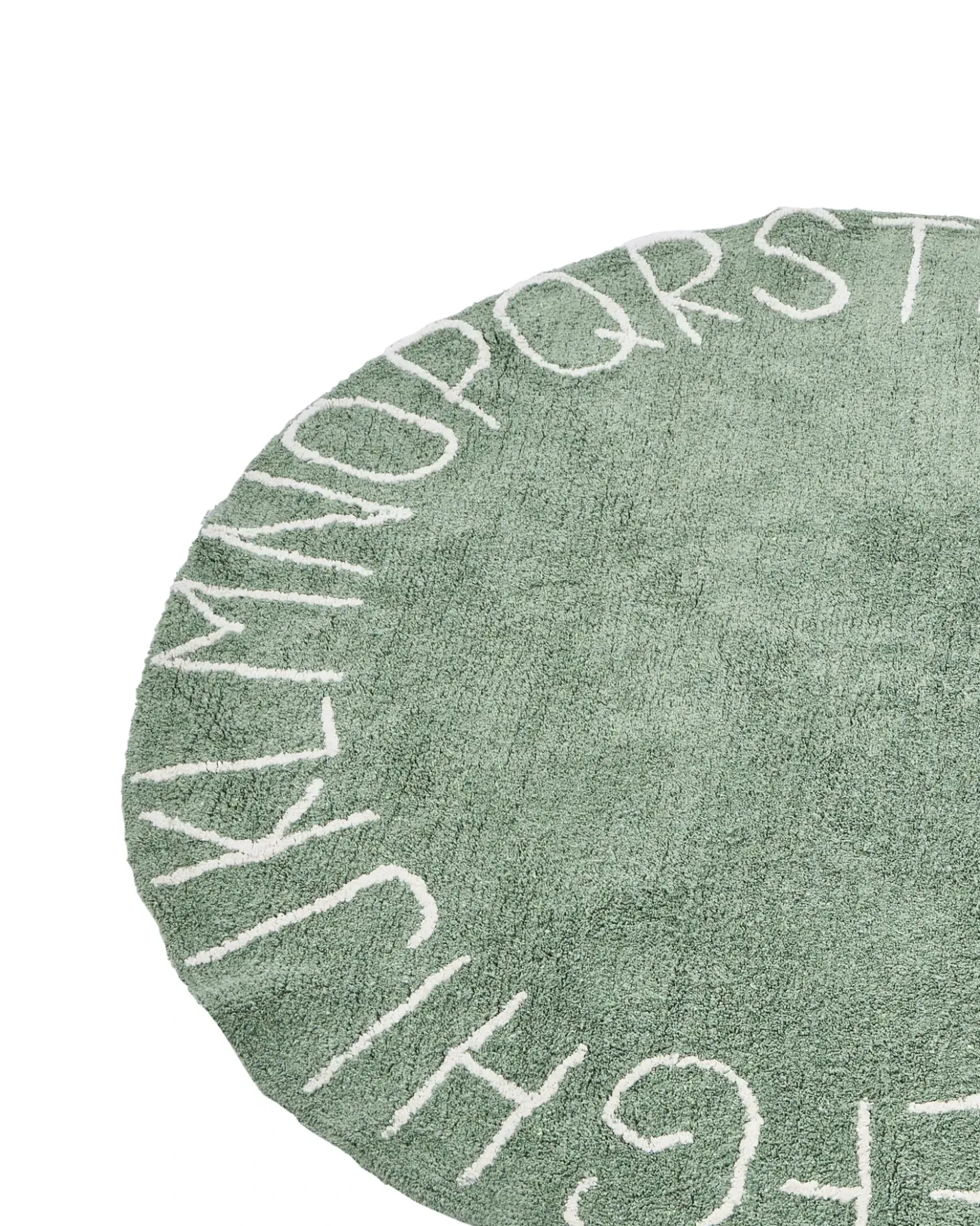 Tappeto per bambini VURGUN Verde ø 120 cm Cotone