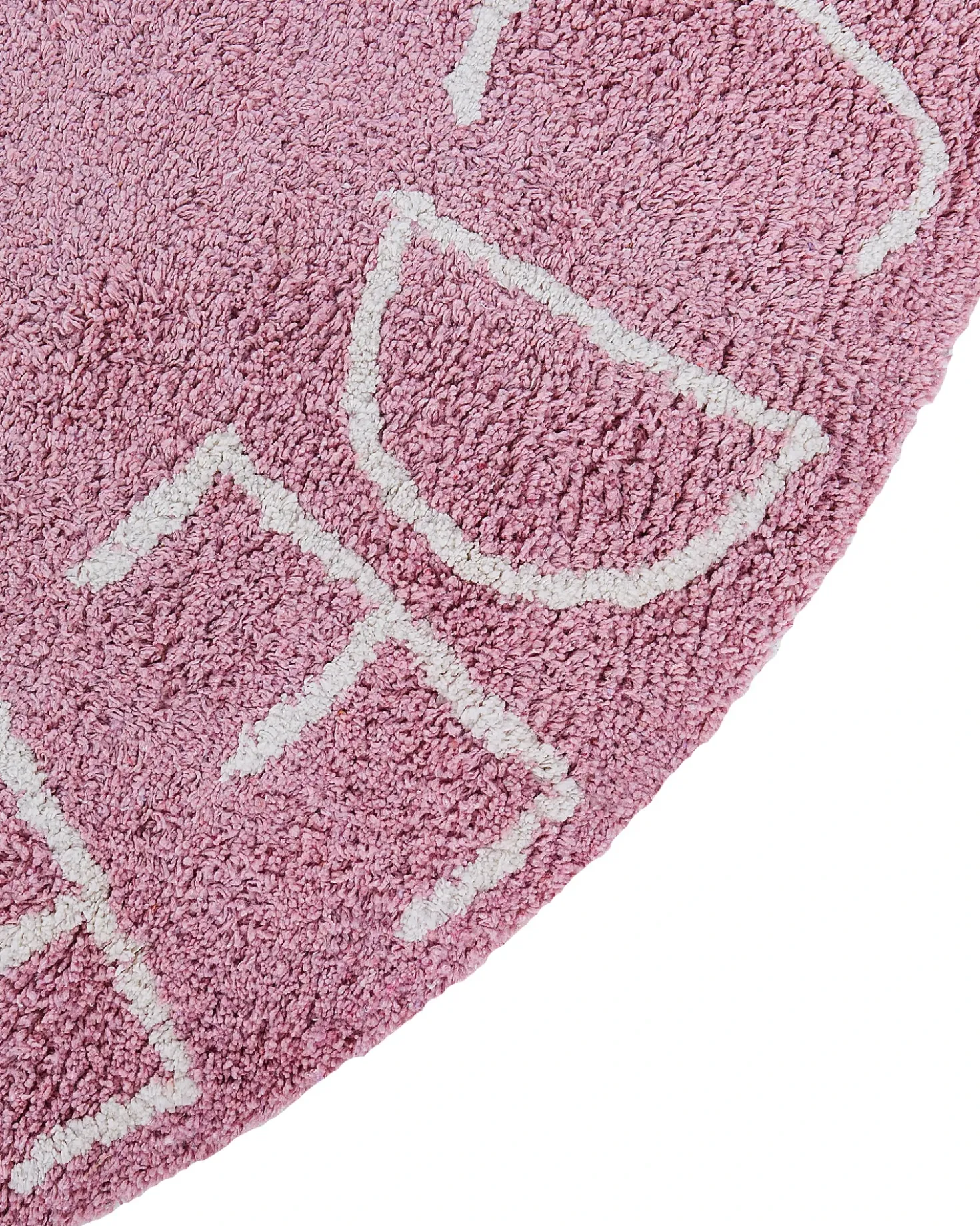 Tappeto per bambini VURGUN Rosa ø 120 cm Cotone