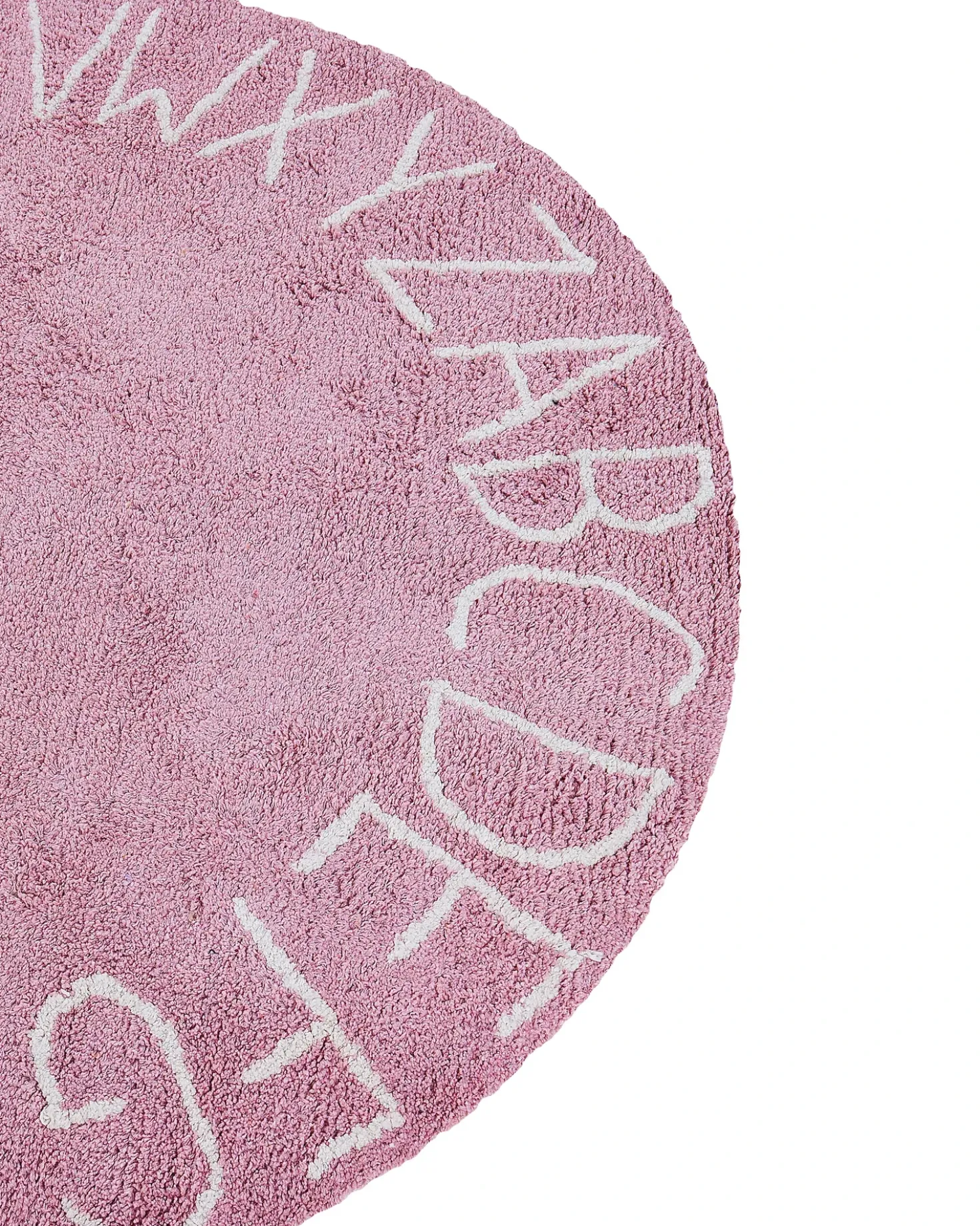 Tappeto per bambini VURGUN Rosa ø 120 cm Cotone
