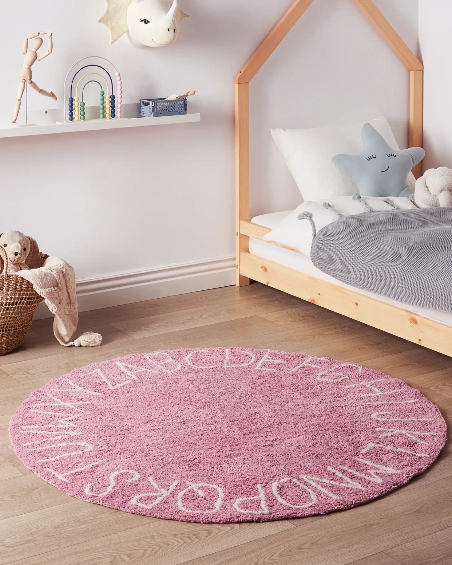 Tappeto per bambini VURGUN Rosa ø 120 cm Cotone