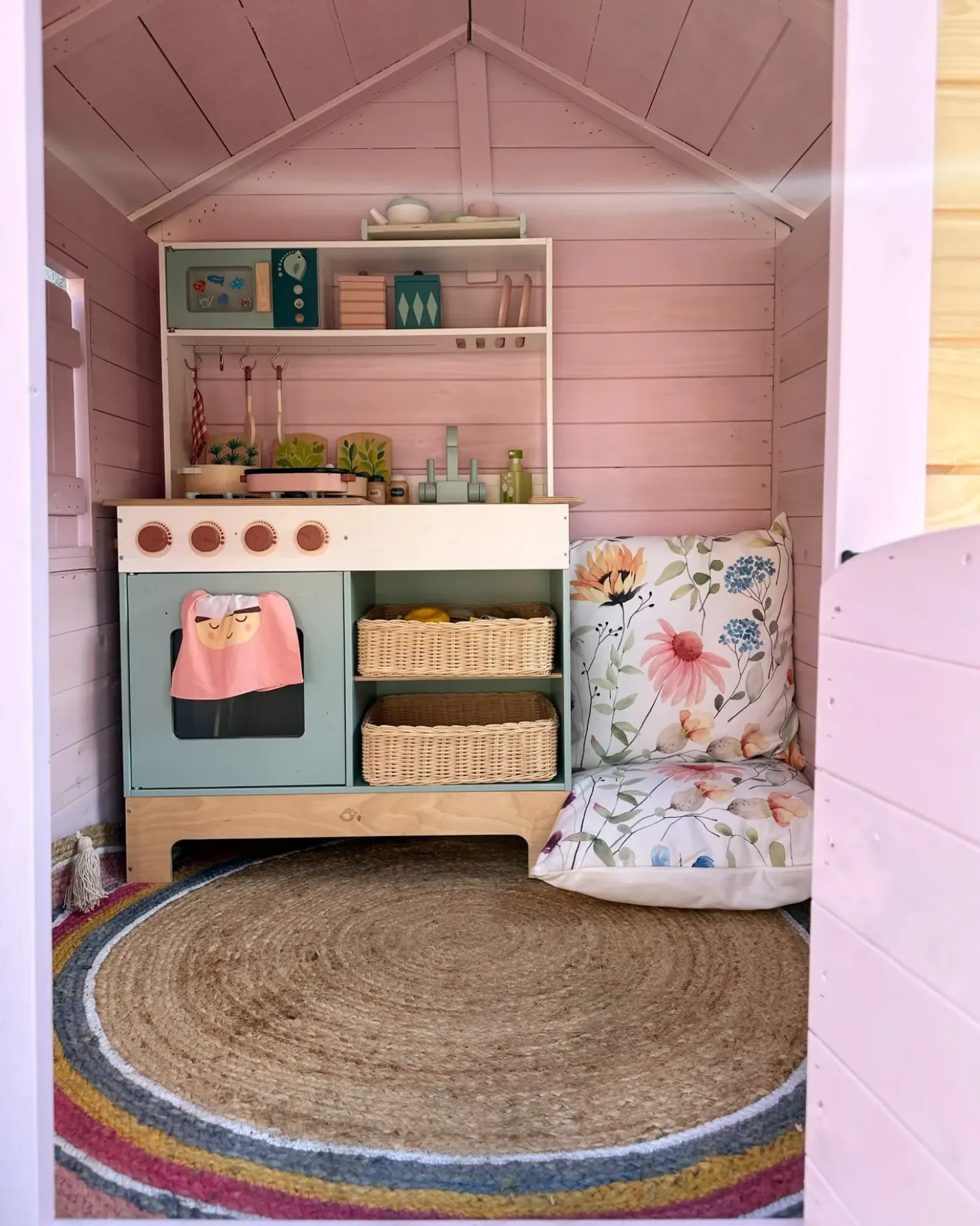 Tappeto per bambini ZANAVI Multicolore ø 120 cm Iuta