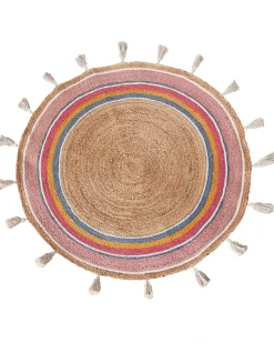 Tappeto per bambini ZANAVI Multicolore ø 120 cm Iuta