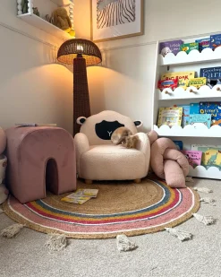 Tappeto per bambini ZANAVI Multicolore ø 120 cm Iuta
