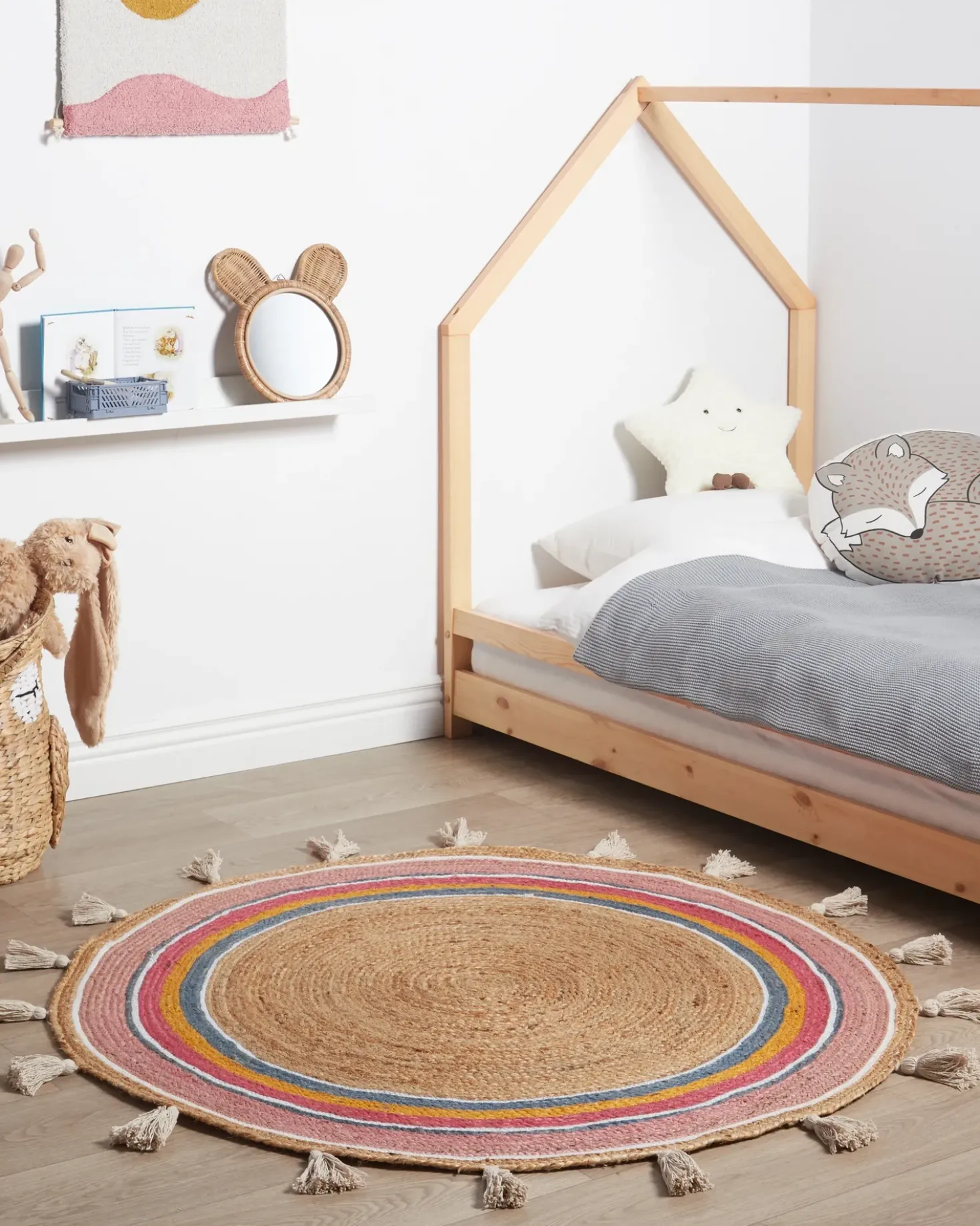 Tappeto per bambini ZANAVI Multicolore ø 120 cm Iuta