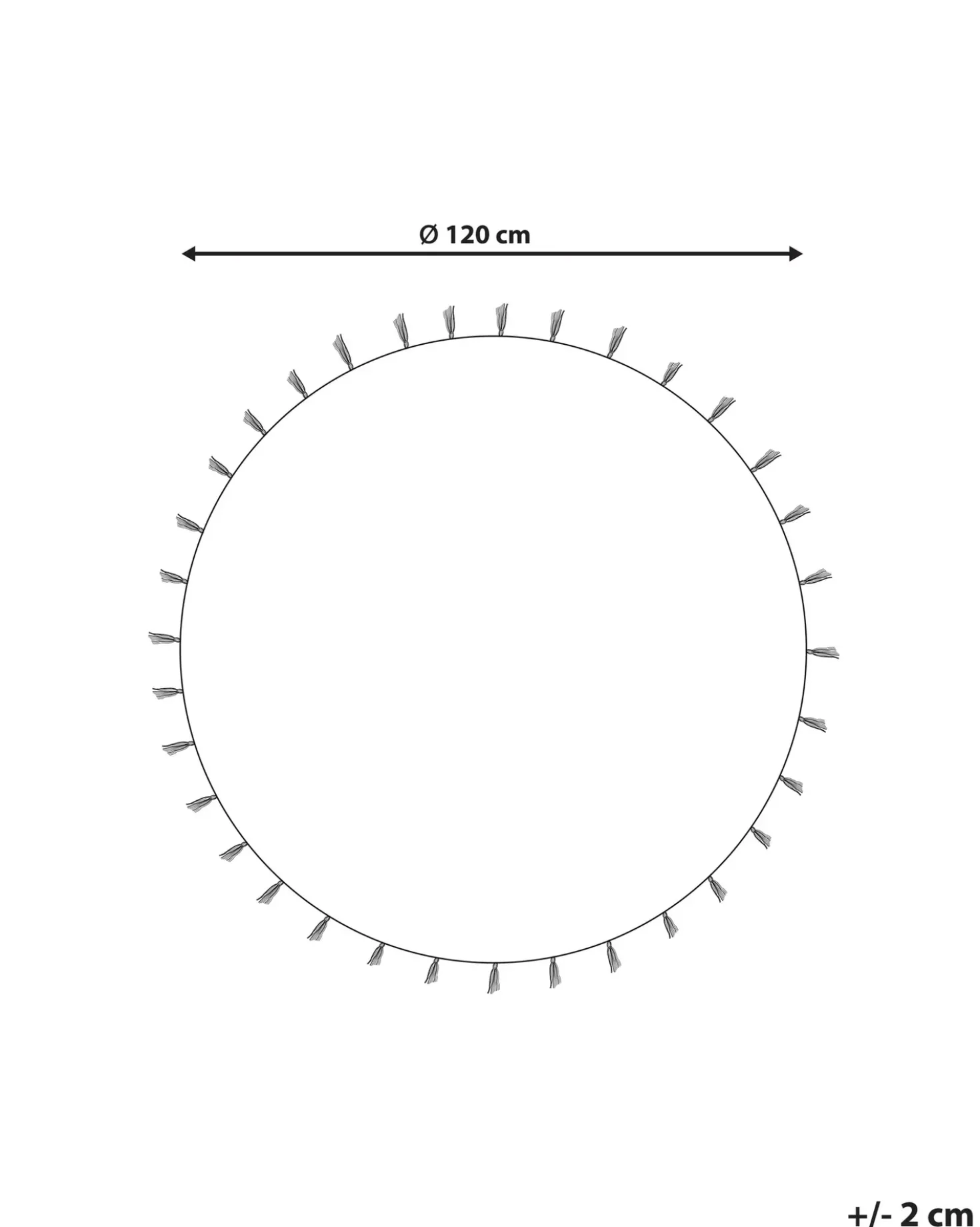 Tappeto per bambini ZANAVI Multicolore ø 120 cm Iuta