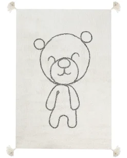 Tappeto per bambini ZORAKAN Beige chiaro 140 x 200 cm Cotone