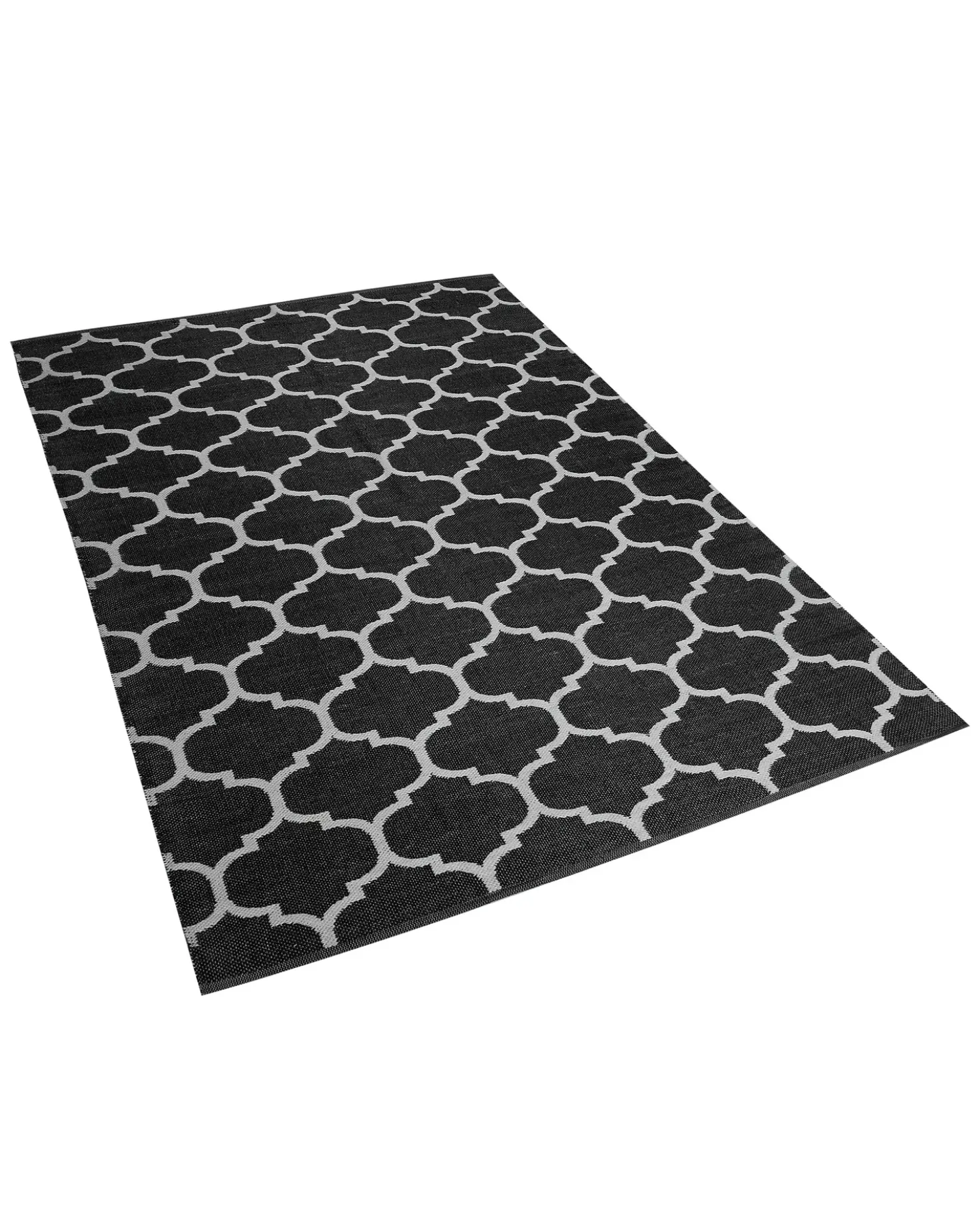 Tappeto per esterni ALADANA Nero/Bianco 140 x 200 cm Reversibile