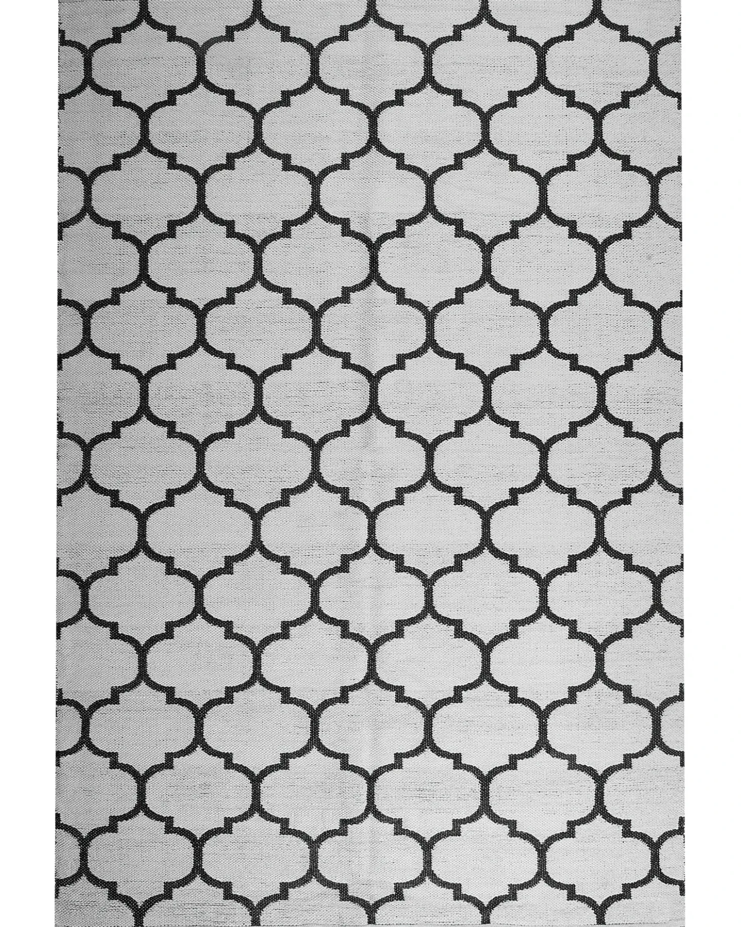 Tappeto per esterni ALADANA Nero/Bianco 140 x 200 cm Reversibile
