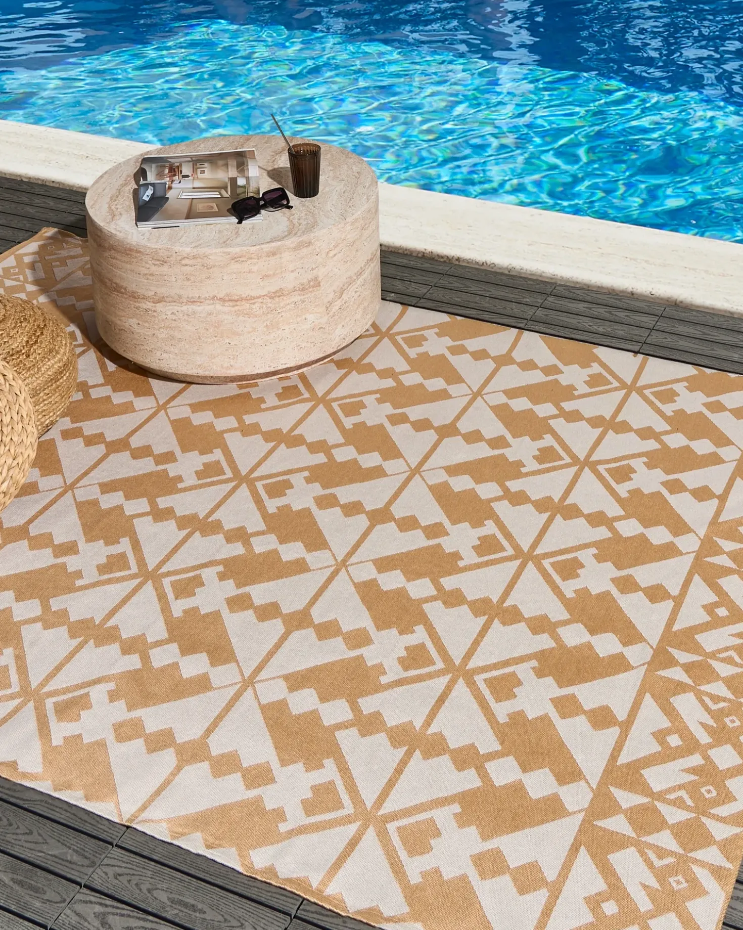 Tappeto per esterni BALASORE Beige 80 x 150 cm