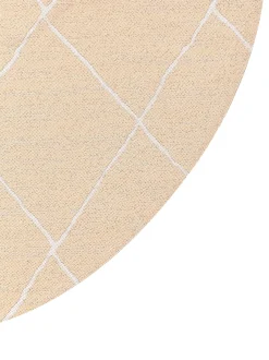 Tappeto per esterni GWALIOR Beige ø 120 cm