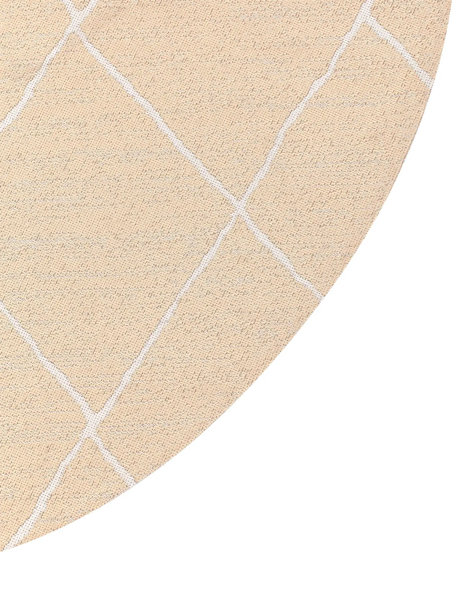 Tappeto per esterni GWALIOR Beige ø 120 cm