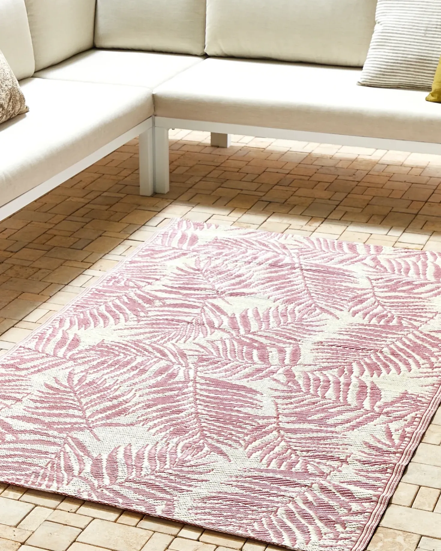 Tappeto per esterni KOTA Rosa 120 x 180 cm Reversibile