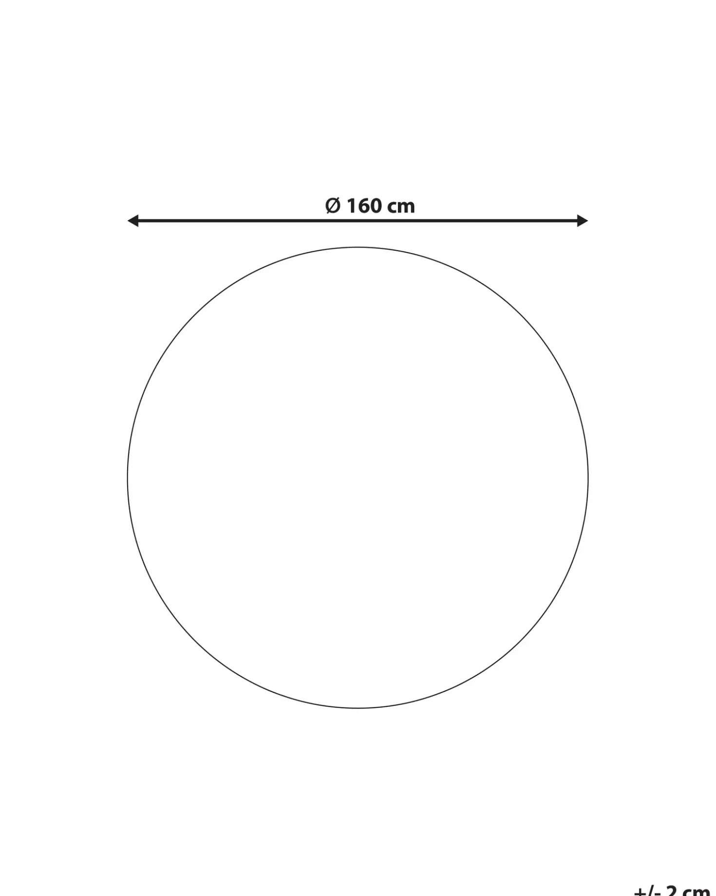 Tappeto per esterni SOLAPUR Grigio ø 160 cm