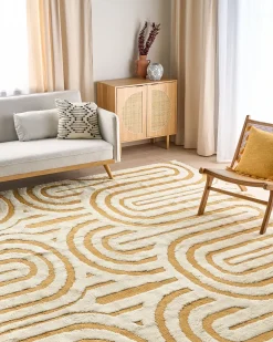 Tappeto PERAI Giallo 300 x 400 cm Cotone