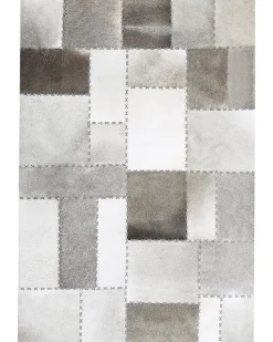 Tappeto PERVARI Tortora 160 x 230 cm Pelle naturale