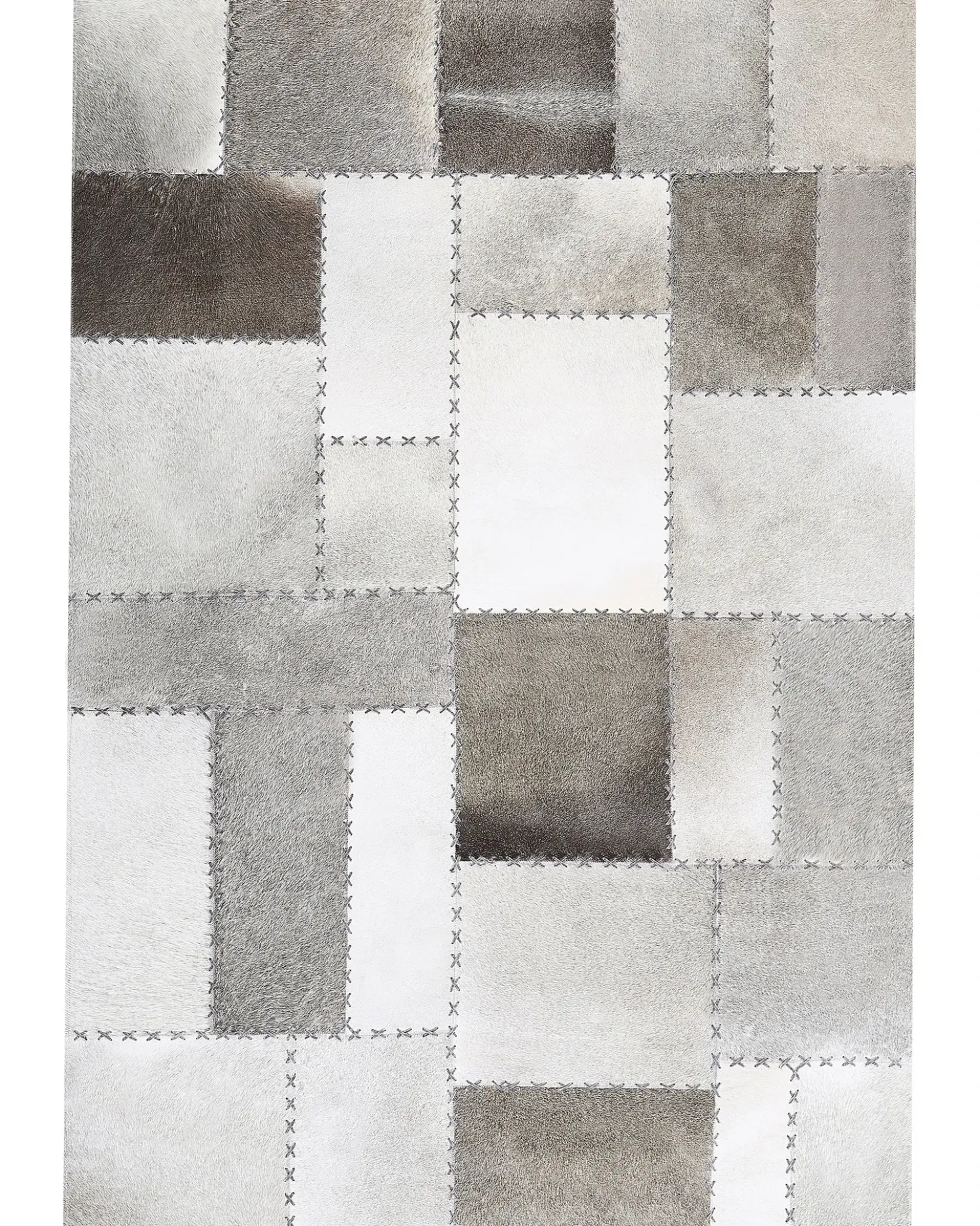 Tappeto PERVARI Tortora 160 x 230 cm Pelle naturale