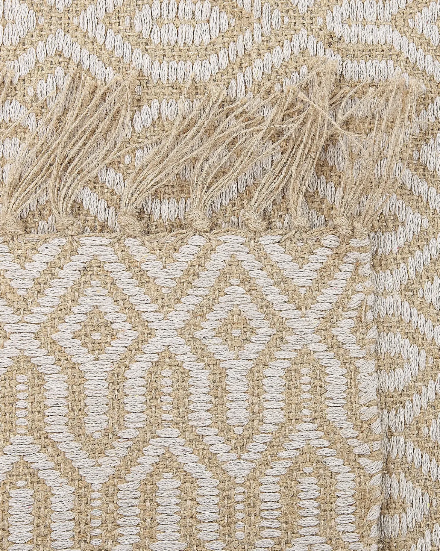 Tappeto POZANTI Beige 140 x 200 cm Iuta