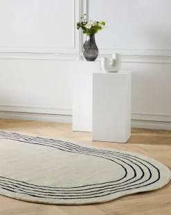 Tappeto RAMZAN Beige 200 x 300 cm Viscosa