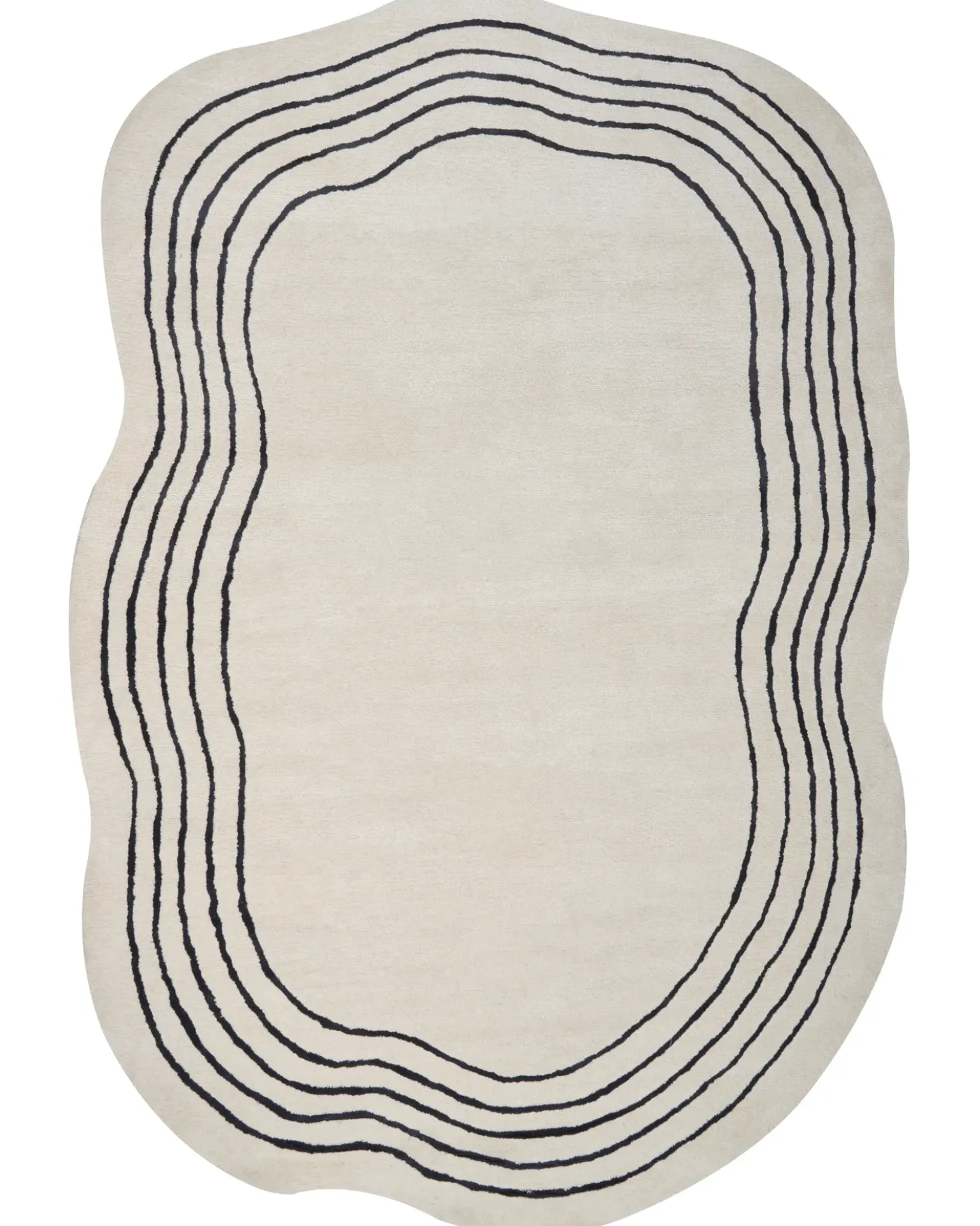Tappeto RAMZAN Beige 200 x 300 cm Viscosa