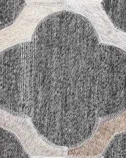 Tappeto ROLUNAY Grigio scuro 160 x 230 cm Pelle naturale