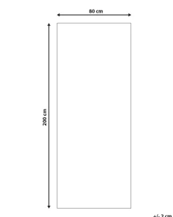 Tappeto SAIKHEDA Bianco 80 x 200 cm