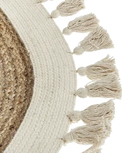 Tappeto SAMSUN Beige ø 120 cm Iuta