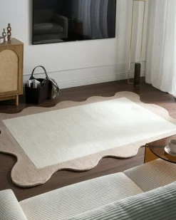 Tappeto SANGHAR Beige 160 x 230 cm Lana