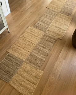 Tappeto SANGLI Beige 80 x 300 cm Iuta