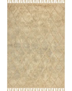 Tappeto SANLIURFA Beige sabbia 160 x 230 cm Cotone