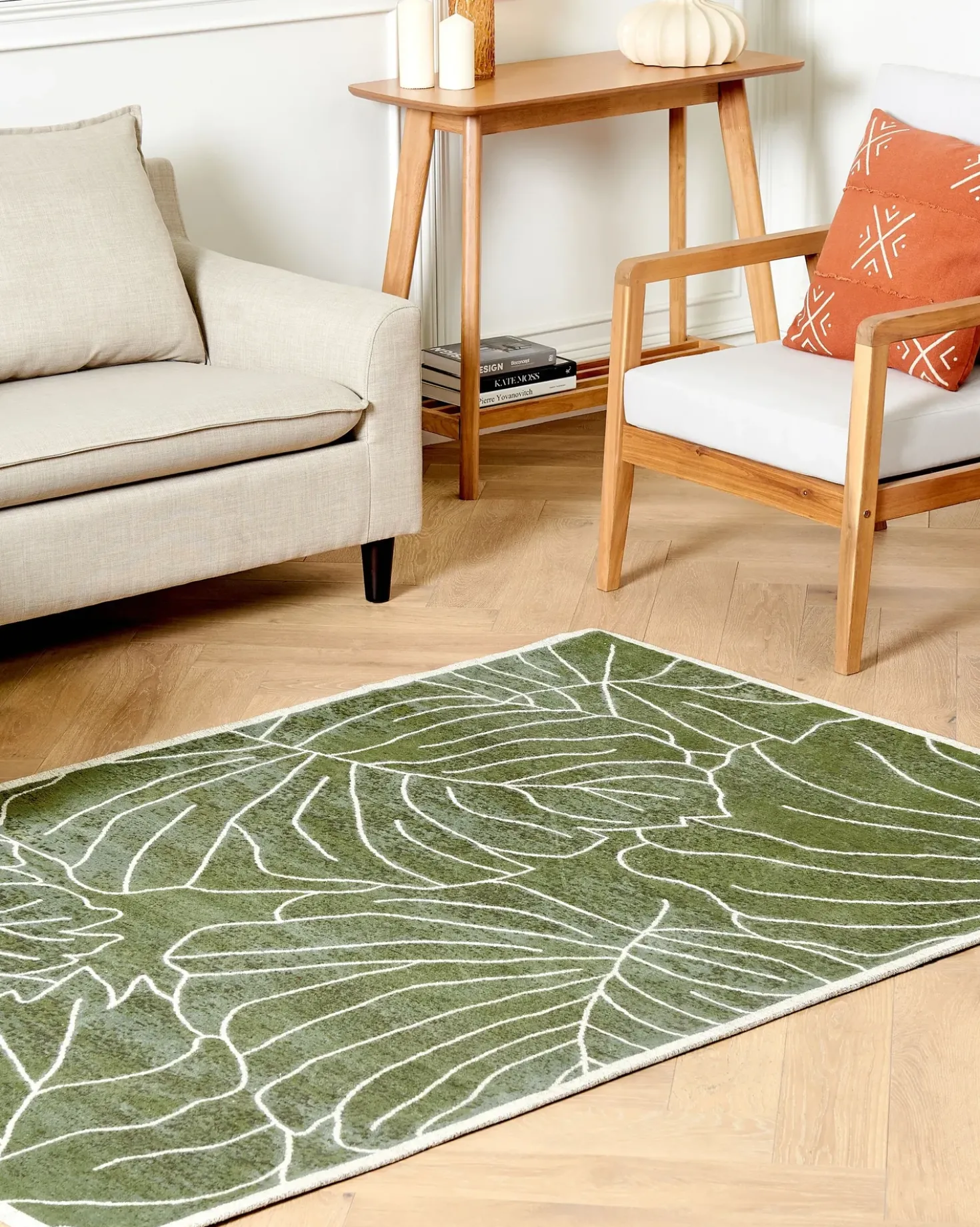 Tappeto SARMIN Verde 200 x 300 cm Cotone