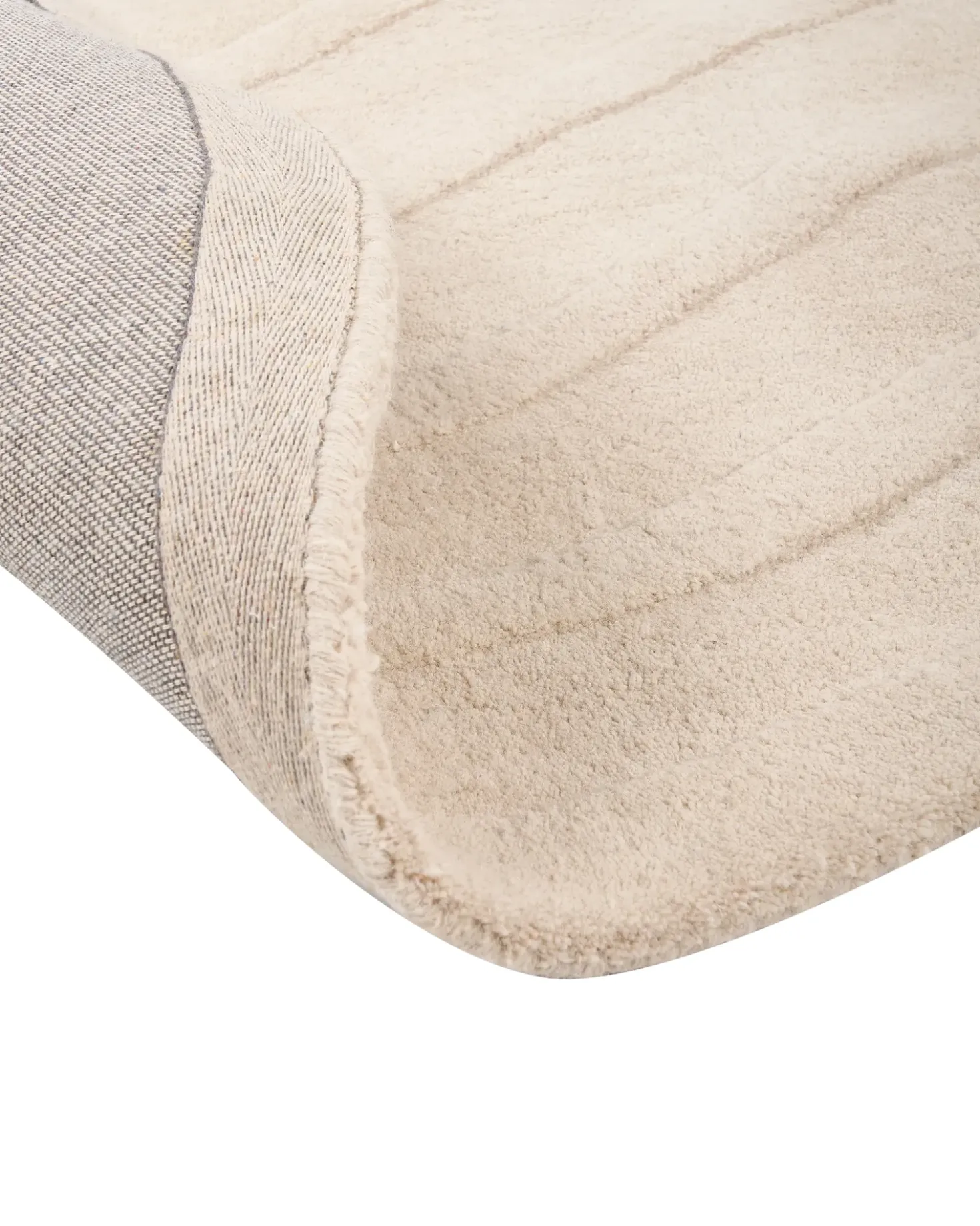 Tappeto SATNA Beige 160 x 230 cm Lana