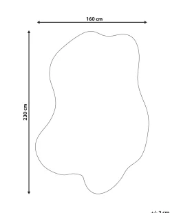 Tappeto SATNA Grigio scuro 160 x 230 cm Lana