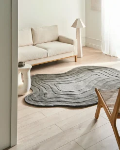 Tappeto SATNA Grigio scuro 160 x 230 cm Lana