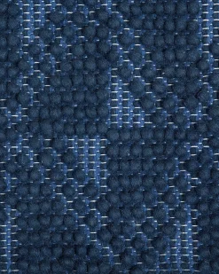 Tappeto SAVRAN Blu marino 80 x 150 cm Lana