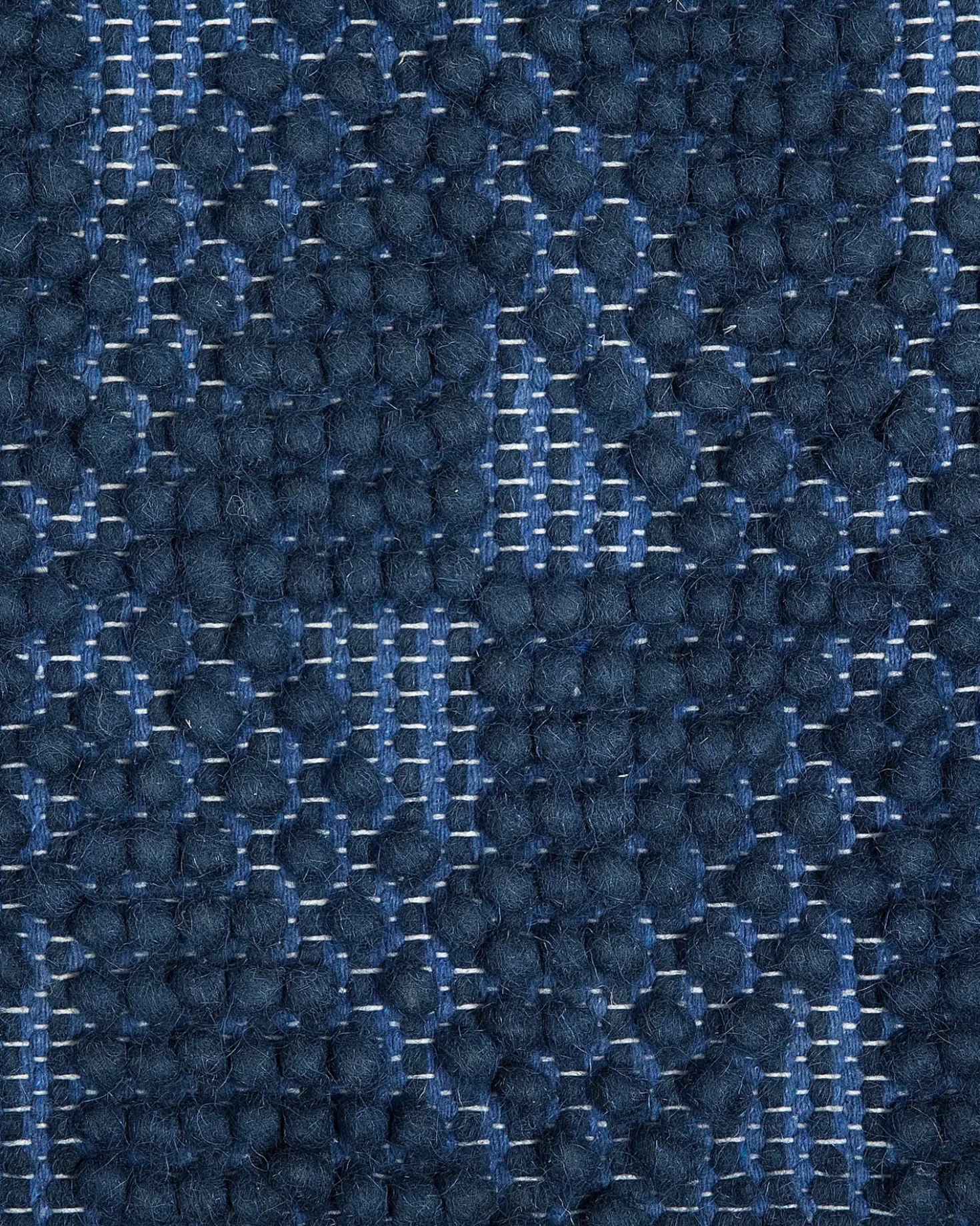 Tappeto SAVRAN Blu marino 80 x 150 cm Lana
