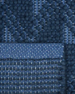 Tappeto SAVRAN Blu marino 80 x 150 cm Lana