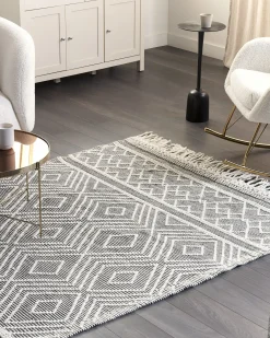 Tappeto SAVUCA Nero 160 x 230 cm Lana
