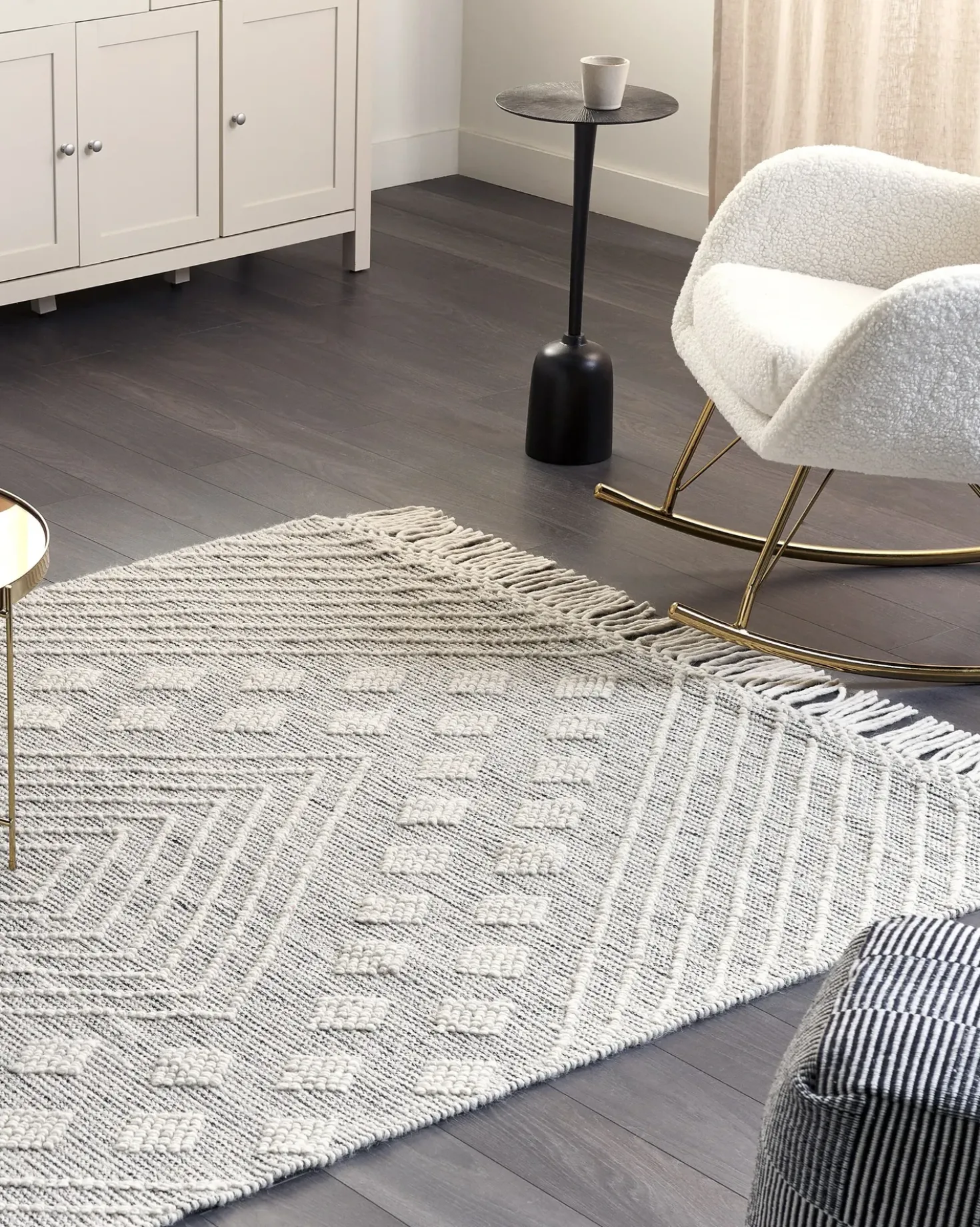 Tappeto SAVUR Grigio 160 x 230 cm Lana
